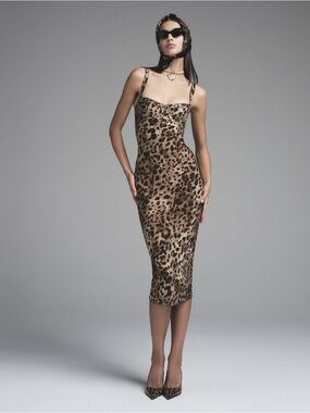 NWOT Dolce Gabbana Skims leopard dress size small S